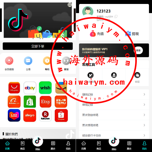 多语言tiktok抢单刷单系统/海外抢单系统/连单卡单